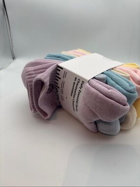 Lululemon Pack of Pastel Crew Socks - Lavender, Blue, Pink, Yellow